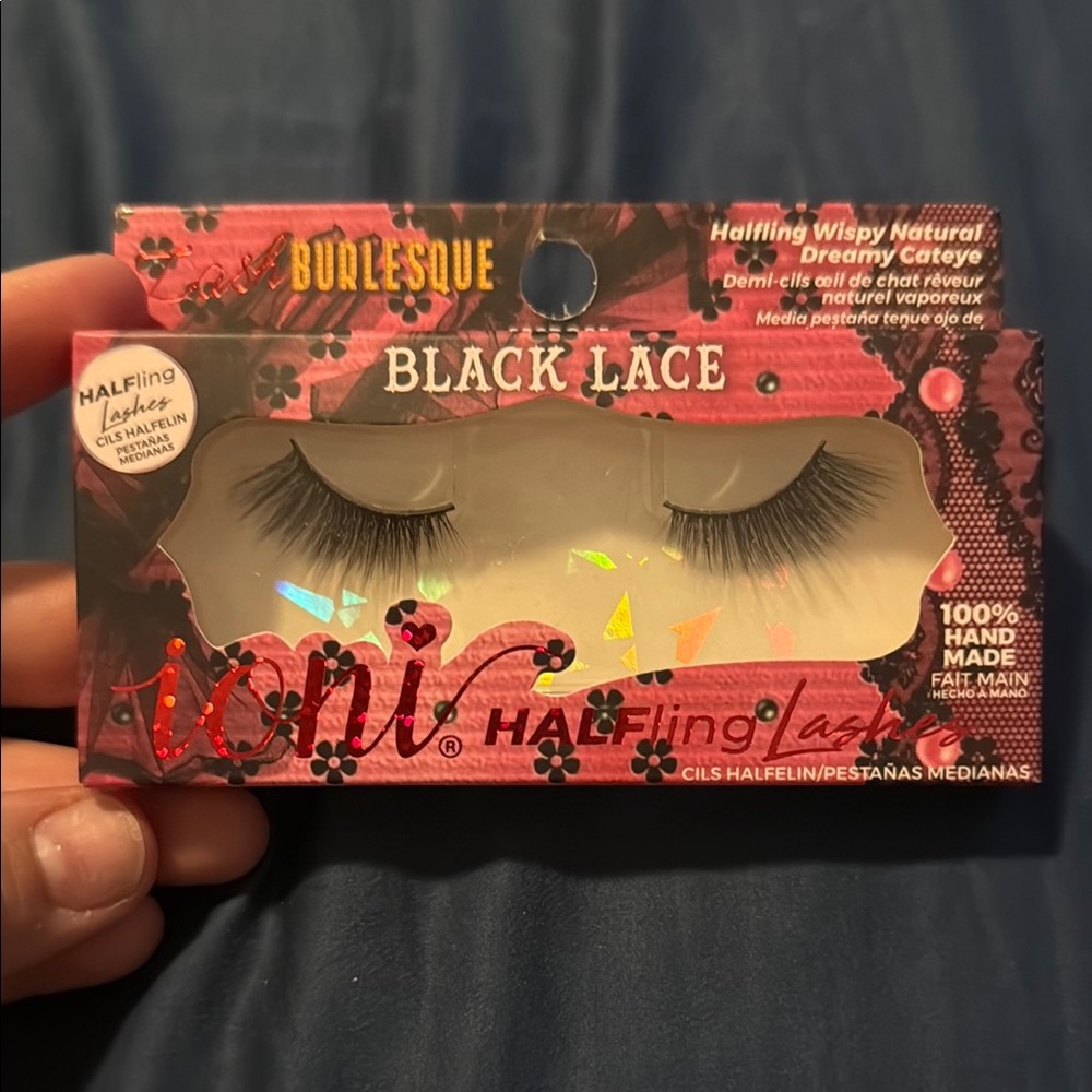 Black Lace Half Lashes